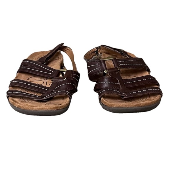 Naturalizer “Every” Brown Strappy Comfort Sandals Women’s 7.5M | Leather Sling - Picture 2 of 11
